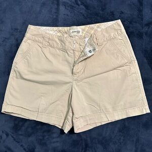 St. John's Bay Ladies Beige Flat Front Shorts